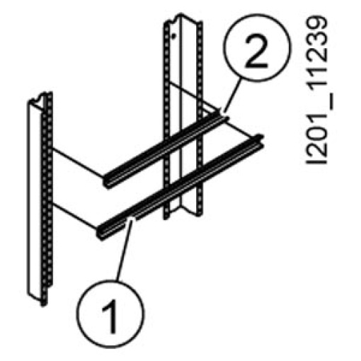 StabSIKUS Universal Terminal strip vertical 5 DIN rails A L165 mm H200 mm 