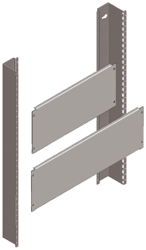 StabSIKUS Universal Terminal strip vertical 5 DIN rails A L365 mm H400 mm 