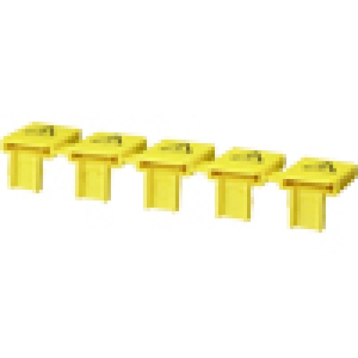 Touch protection for open terminals yellow
