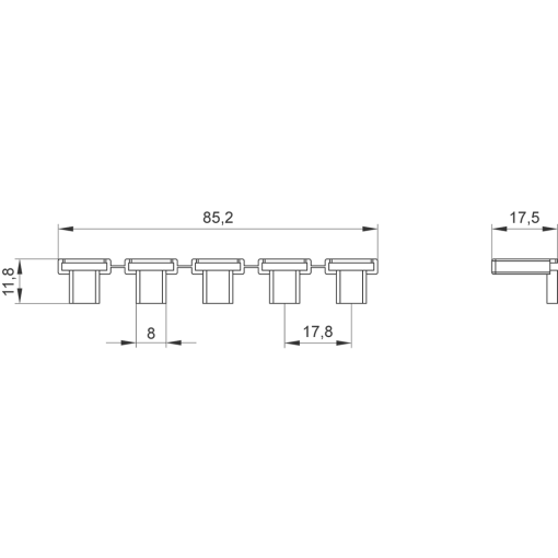 Touch protection for open terminals yellow