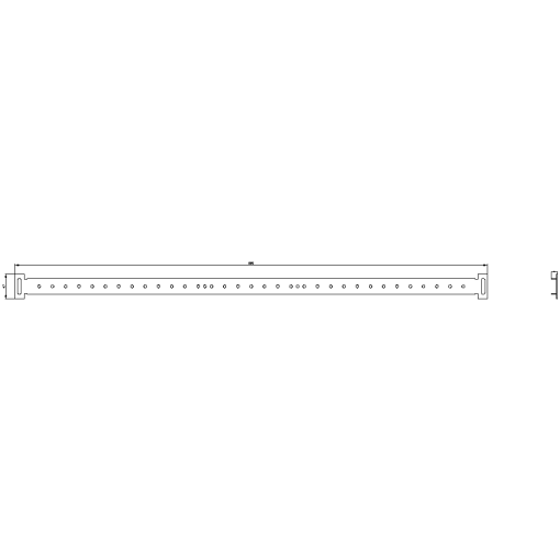 Stab Universal Mounting rail 1 set  2 units horizontal W900 mm