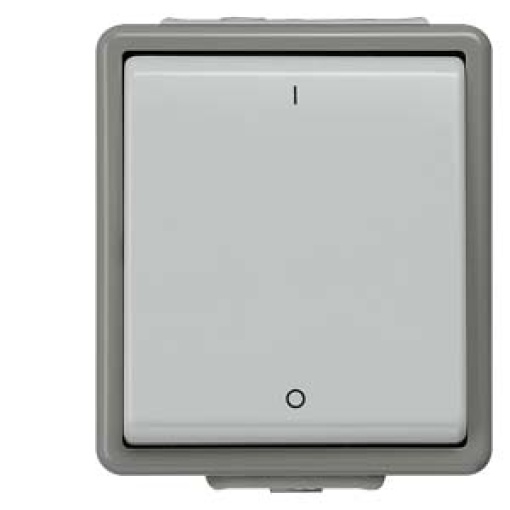 DELTA fläche IP44 surfacem OFF switch with IO symbols 3pole