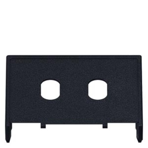 DELTA fiberoptic mounting plate for 2 FO installation couplings 2xST AMP