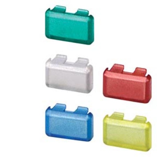 Cap set for pushbutton 5TE48 and light indicator 5TE58 set with 10x redgreen