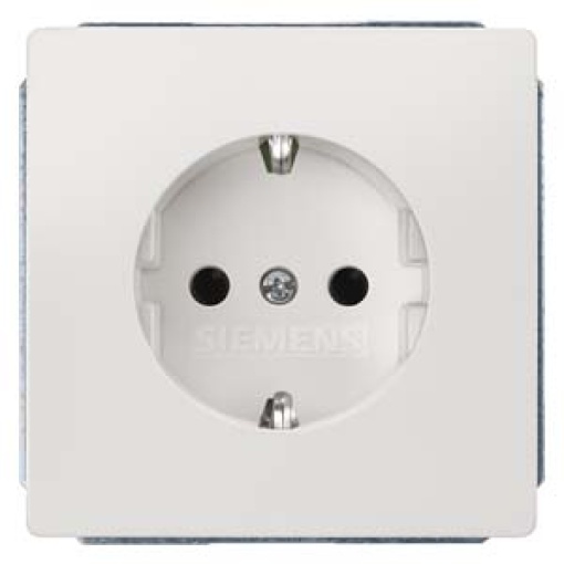 DELTA style SCHUKO socket outlets with increased touch protection titanium w