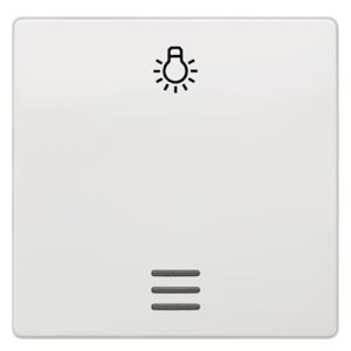 DELTA isystem rocker with window and light symbol titanium white