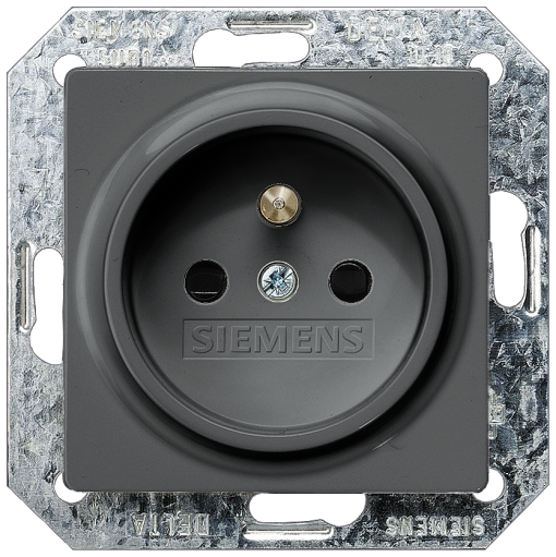 DELTA isystem socket outlet with grounding pin and incr touch protection c