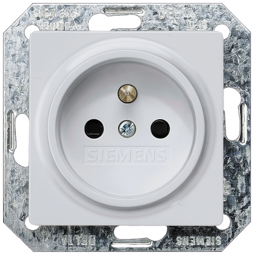 DELTA isystem socket outlet with grounding pin and incr touch protection a