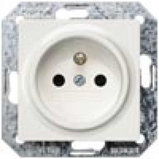 DELTA isystem socket outlet with grounding pin and incr touch protection t