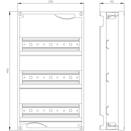 ALPHA 160 DIN quickassembly kit for modular installation devices