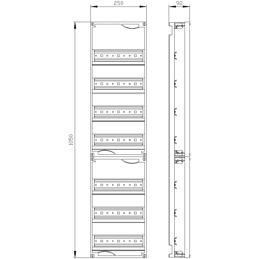 ALPHA 160400 DIN quickassembly kit for modular installation devices