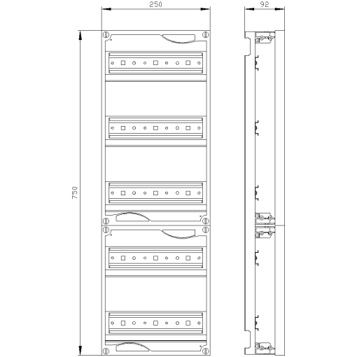 ALPHA 160400 DIN quickassembly kit for modular installation devices