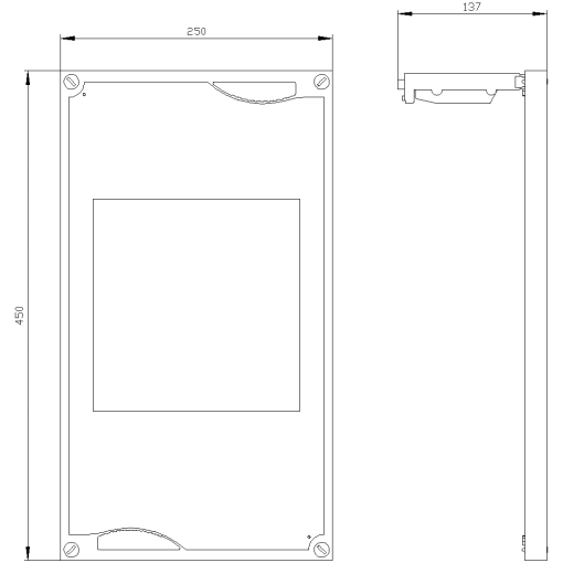 ALPHA 400630 DIN assembly kit for busbaradaptable units Nsystem 3pole