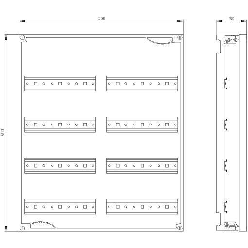 ALPHA 400 DIN quickassembly kit for modular installation devices