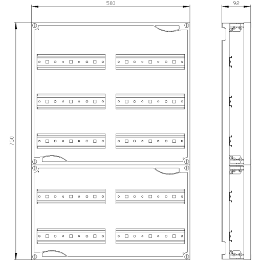 ALPHA 400 DIN quickassembly kit for modular installation devices
