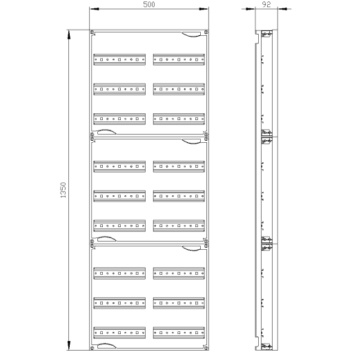 ALPHA 400 DIN quickassembly kit for modular installation devices