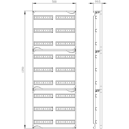 ALPHA 400 DIN quickassembly kit for modular installation devices