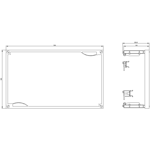 ALPHA 400630 DIN assembly kit terminal blocks with terminal strip front c
