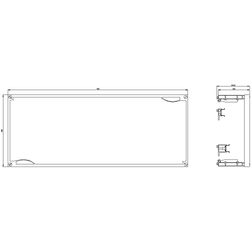 ALPHA 400630 DIN assembly kit terminal blocks with terminal strip front c