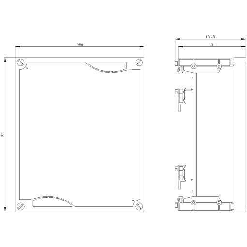 ALPHA 400630 DIN assembly kit terminal blocks with terminal strip front c