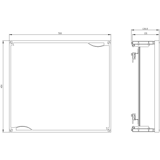 ALPHA 400630 DIN assembly kit terminal blocks with terminal strip front c