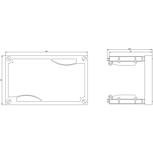ALPHA 400630 DIN reserve section cover kit with support H150 W250