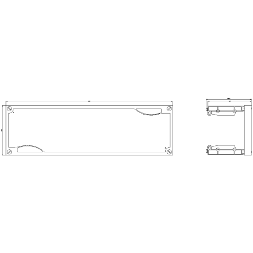 ALPHA 400630 DIN reserve section cover kit with support H150 W500