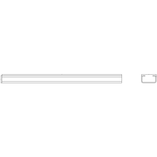 ALPHA 630 DIN cable clamping rail W250