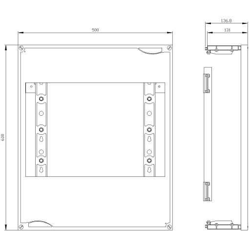 ALPHA 630 DIN assembly kit for 9x inline fuse switch disconnectors 3NJ4 siz