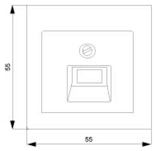 DELTA isystem cover plate for UAE connection socket for single and double 