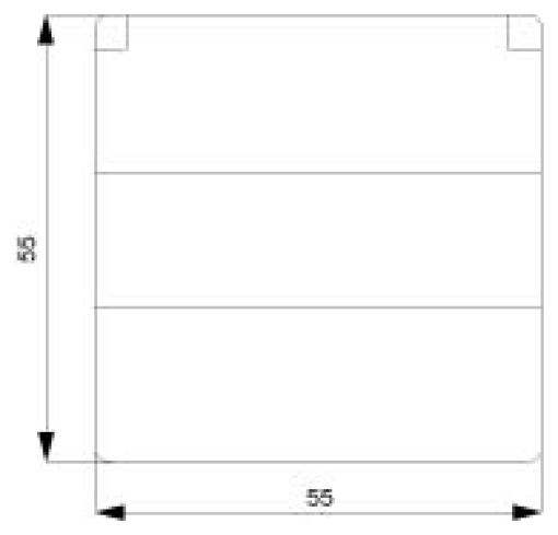 DELTA isystem socket outlet with hinged lidlabeling field and incr touch p