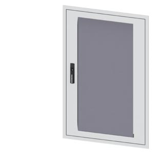 transparent door with masking frame for flush mounting simple version Heigh