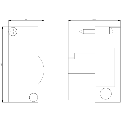 ALPHA lock insert for profile semicylinder