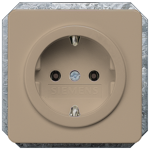 DELTA profil socket cover without insert bronze