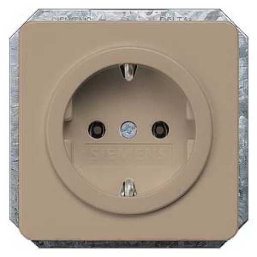 DELTA profil socket cover without insert bronze