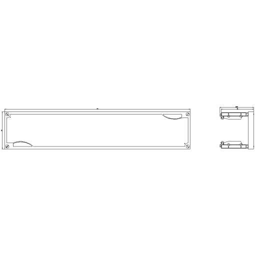 ALPHA 400630 DIN kit reserve section cover with support H150 W750