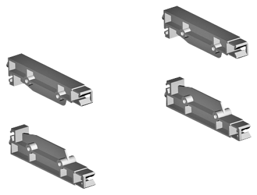 ALPHA 630 DIN Insulating material holder For standard mounting rails 1 set
