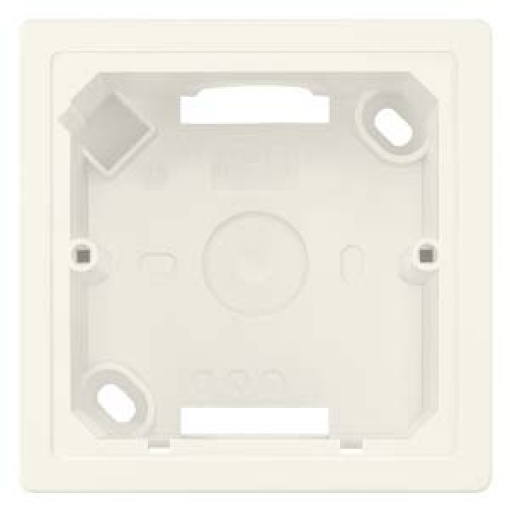 DELTA lineStyle flushmounted enclosure 1x titanium white