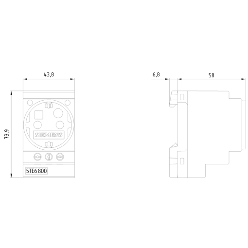 SCHUKO socket outlet 16 A acc to DIN VDE 0620 for installation in distributi