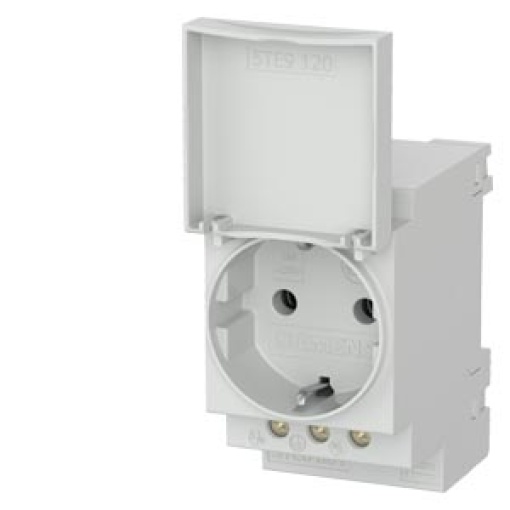 SCHUKO socket outlet 16 A with cover acc to DIN VDE 0620 for installation in