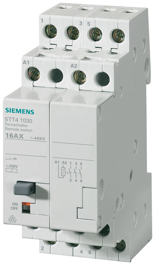 Remote switch with 3 NO contacts contact for 230V 400V AC 16A control 24