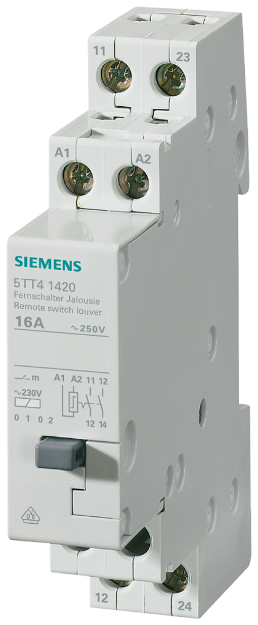 Remote control switch with 2 NO contacts with shutterblind switching conta