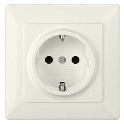 DELTA line SCHUKO socket outlet complete unit with incr touch protection ti