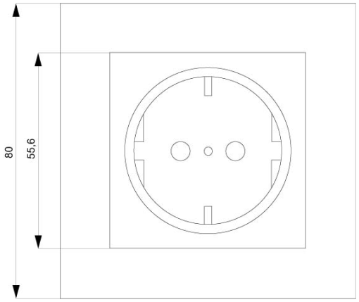 DELTA line SCHUKO socket outlet complete unit with incr touch protection el