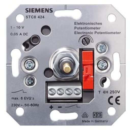 Electronic potentiometer with ONOFF pushbutton 6A flushm 110V control