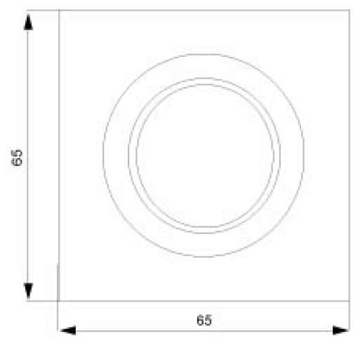 DELTA profil cover plate for dimmer with rotary knob titanium white
