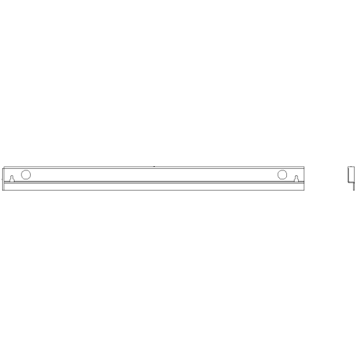 ALPHA 630 Universal C rail L900 mm 1 set  2 units