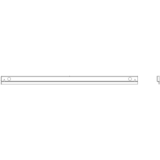 ALPHA 630 Universal C rail L1200 mm 1 set  2 units