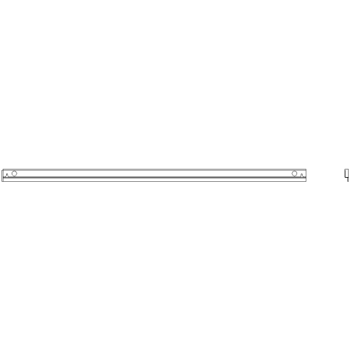 ALPHA 630 Universal C rail L1800 mm 1 set  2 units