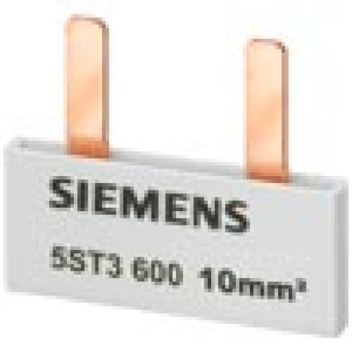 Pin busbar 10 mm² connection 6 x 1phase safe to touch